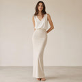 Fitted Maxi Skirt — Greige