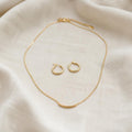 Minimal gold jewelry set
