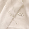 Minimal silver jewelry set